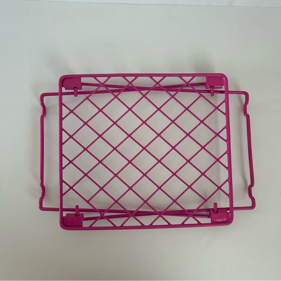 Collapsible Pink Metal Plastic Coated School Home Locker Shelves - Picture 1 of 11
